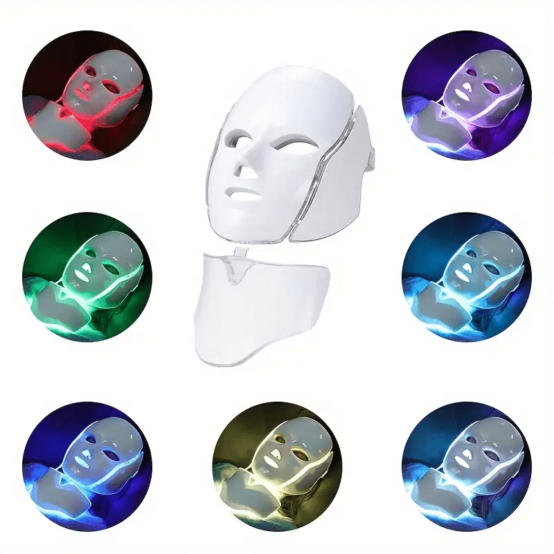 7-Color LED Therapy Face Mask - Professional Skincare & Anti-Aging Treatment