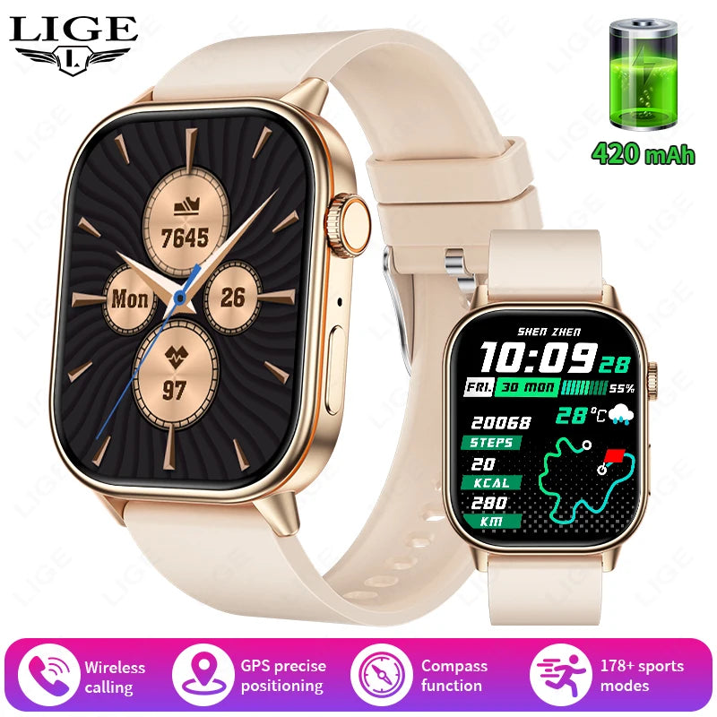 LIGE HD Smartwatch 2.01¨HD