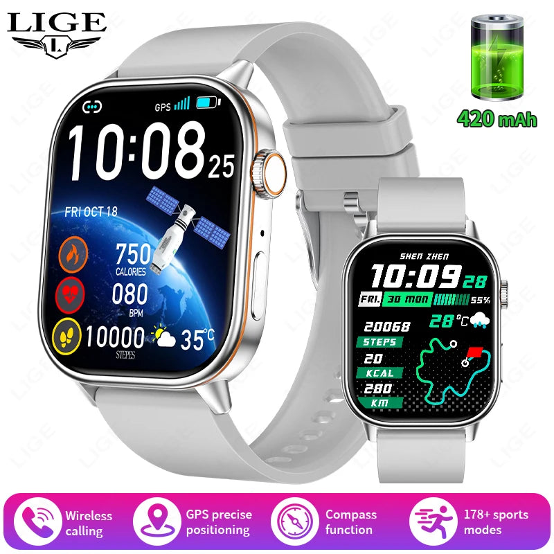 LIGE HD Smartwatch 2.01¨HD