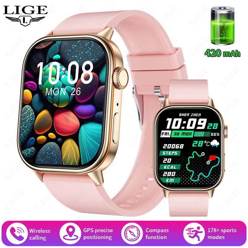 LIGE HD Smartwatch 2.01¨HD