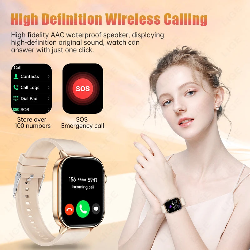 LIGE HD Smartwatch 2.01¨HD