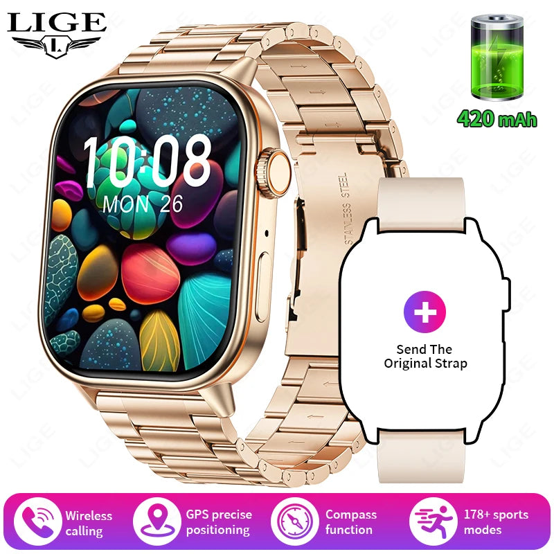 LIGE HD Smartwatch 2.01¨HD