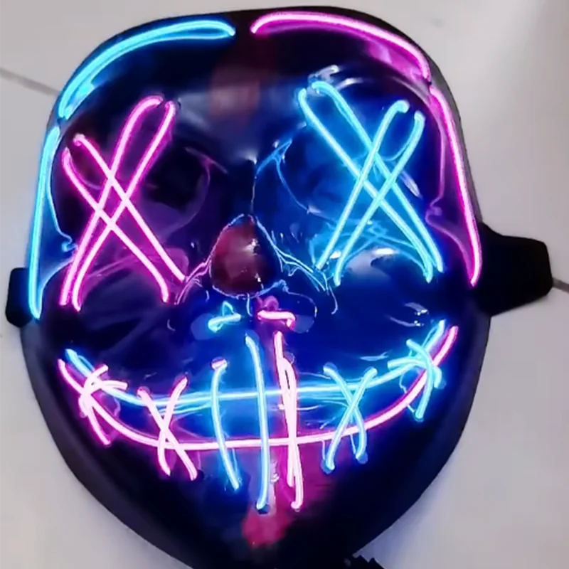 LED Dual Color Glowing Masks Halloween
