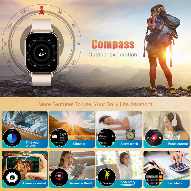 LIGE HD Smartwatch 2.01¨HD