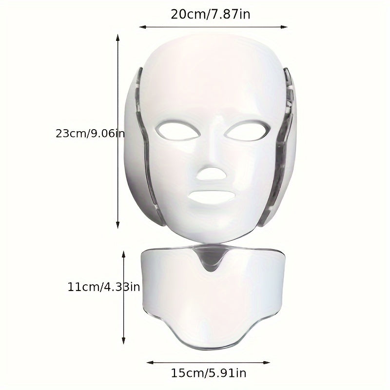 7-Color LED Therapy Face Mask - Professional Skincare & Anti-Aging Treatment