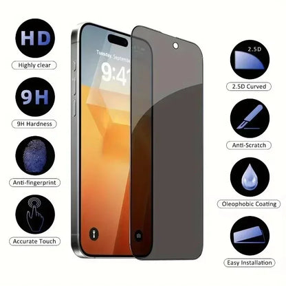 5Pcs Antispy Full Cover Privacy Screen Protector