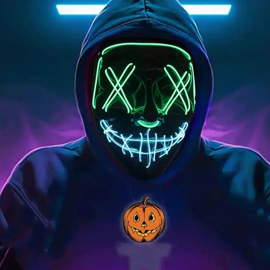 LED Dual Color Glowing Masks Halloween