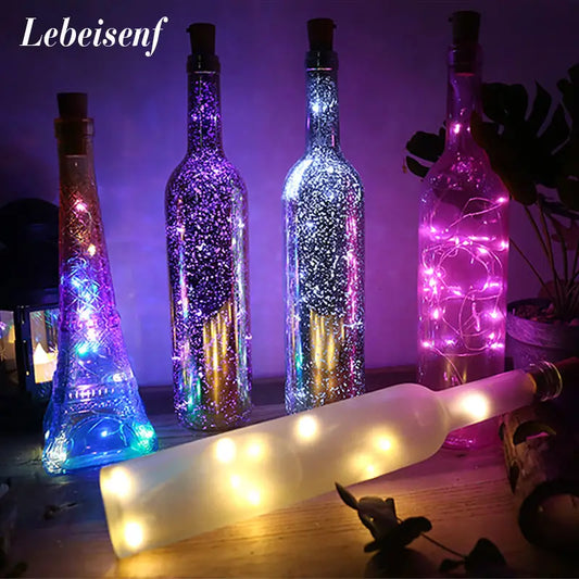 LED String Lights Bottle Stopper Colorful