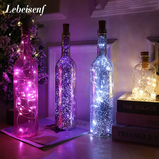 LED String Lights Bottle Stopper Colorful