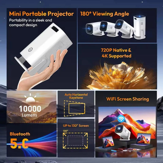 Mini Projector 4K 1080P