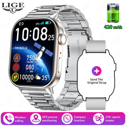 LIGE HD Smartwatch 2.01¨HD